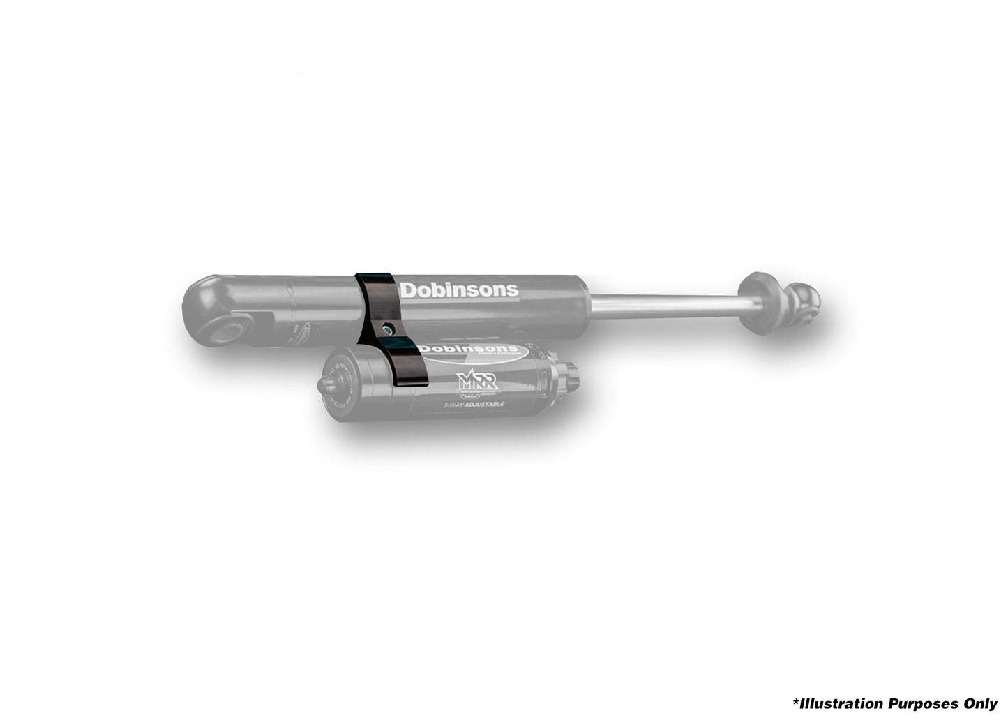 DOBINSONS PIGGY BACK MOUNTS FOR MRA SHOCKS (LARGER SEPARATION) (PAIR)  -  RM66-040
